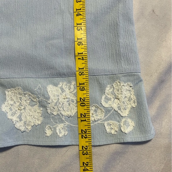 Vintage blue bunny womens size medium/large button down blouse - Picture 3 of 7